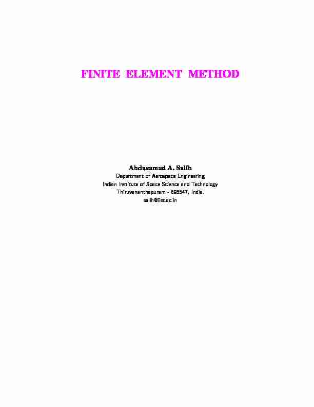 Galerkin Approximations and Finite Element Methods