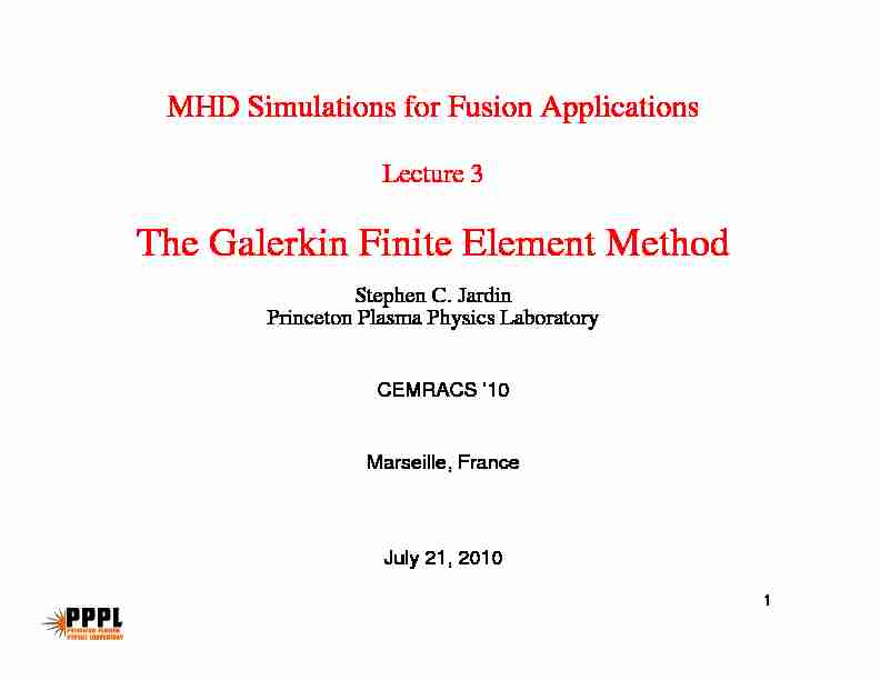 [PDF] The Galerkin Finite Element Method - [SMAI]