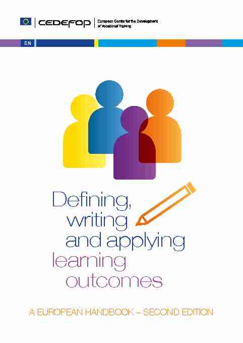 Defining writing and applying learning outcomes: a European