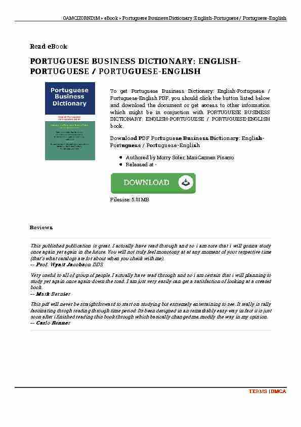 [PDF] Download PDF / Portuguese Business Dictionary: English