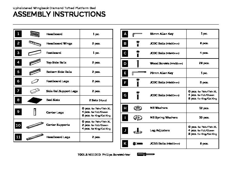 ASSEMBLY INSTRUCTIONS