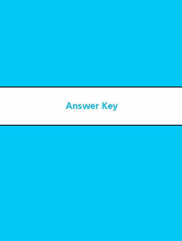 [PDF] Answer Key