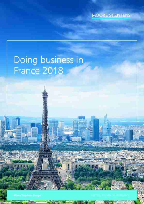 [PDF] Doing business in France 2018 - Moore Global
