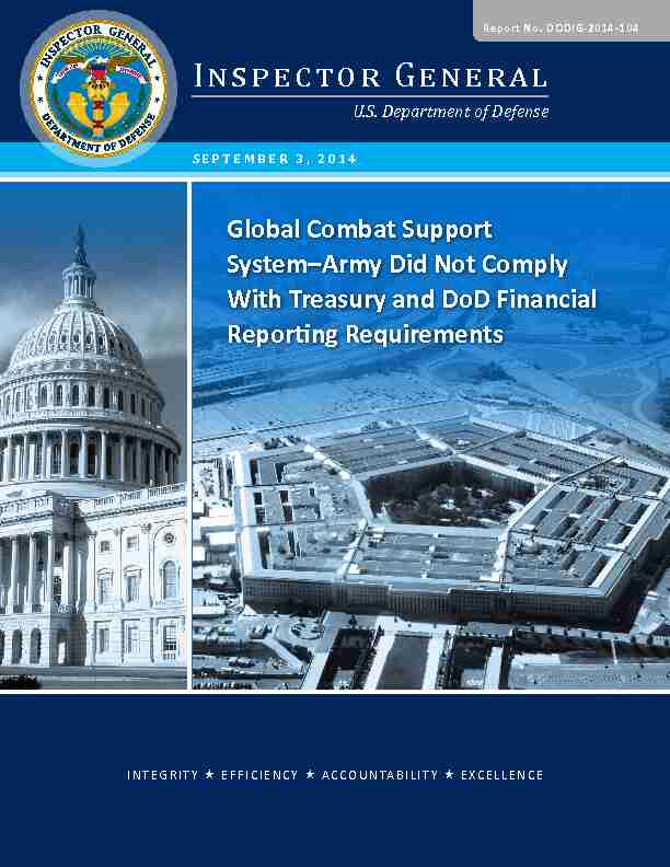 Global Combat Support System–Army Did Not Comply With