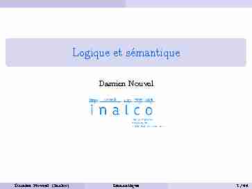 [PDF] Logique et sémantique - Damien Nouvel