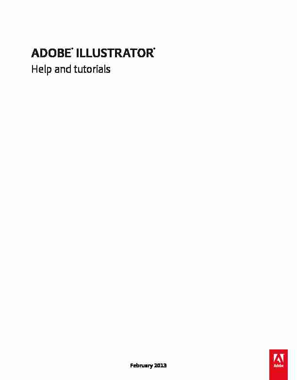 ADOBE® ILLUSTRATOR® - Help and tutorials