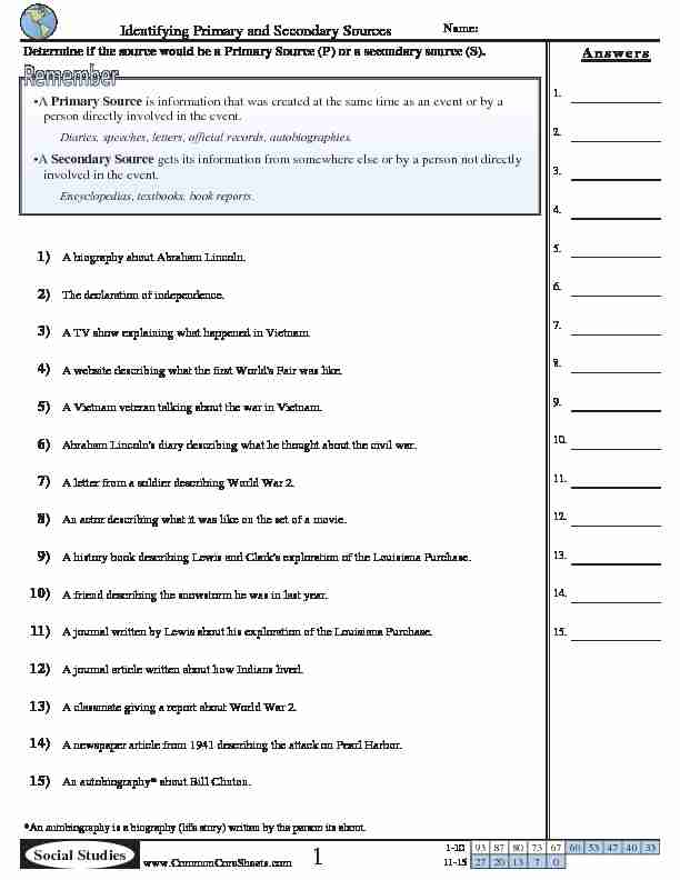 [PDF] Primary And Secondary Sources Quiz