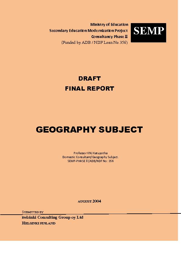 [PDF] GEOGRAPHY SUBJECT