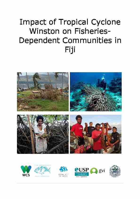 [PDF] Impact of Tropical Cyclone Winston on Fisheries - Food Security