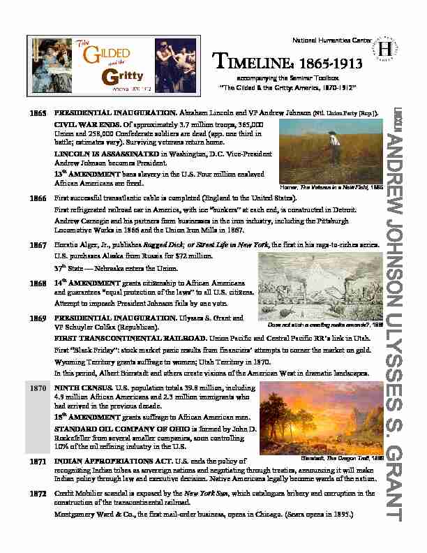 [PDF] Timeline - National Humanities Center