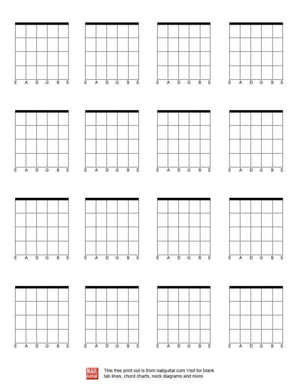 Blank Chord Chart