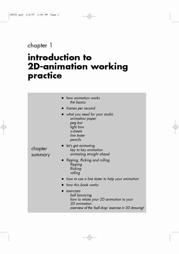 [PDF] introduction to 2D-animation working practice
