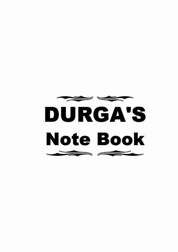 [PDF] Durga Book 1cdr - DURGA SOFTWARE SOLUTIONS