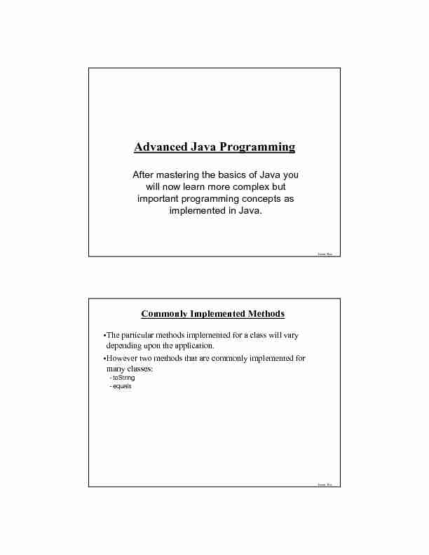 [PDF] Advanced Java Programming