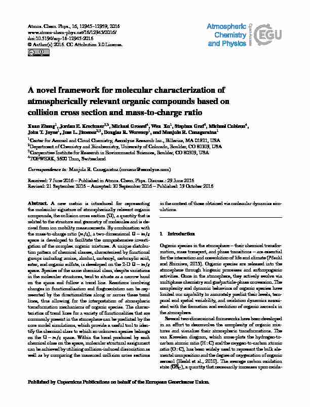 A novel framework for molecular characterization of atmospherically
