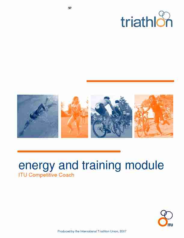 energy and training module