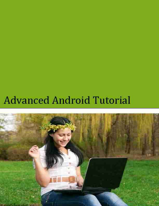 [PDF] Advanced Android Tutorial - Tutorialspoint
