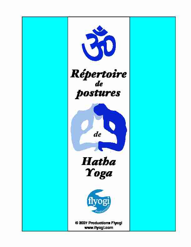 Répertoire postures Hatha Yoga
