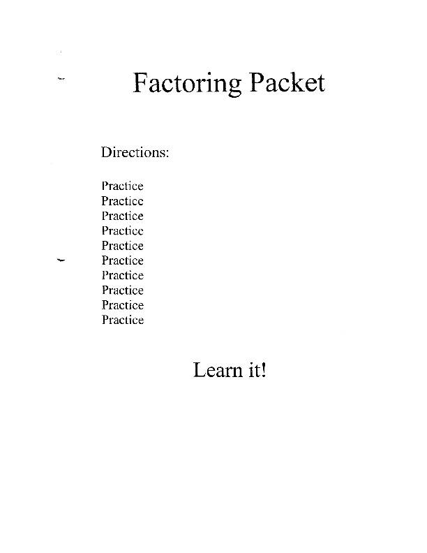 [PDF] Factoring 1pdf - SHSAlgebra