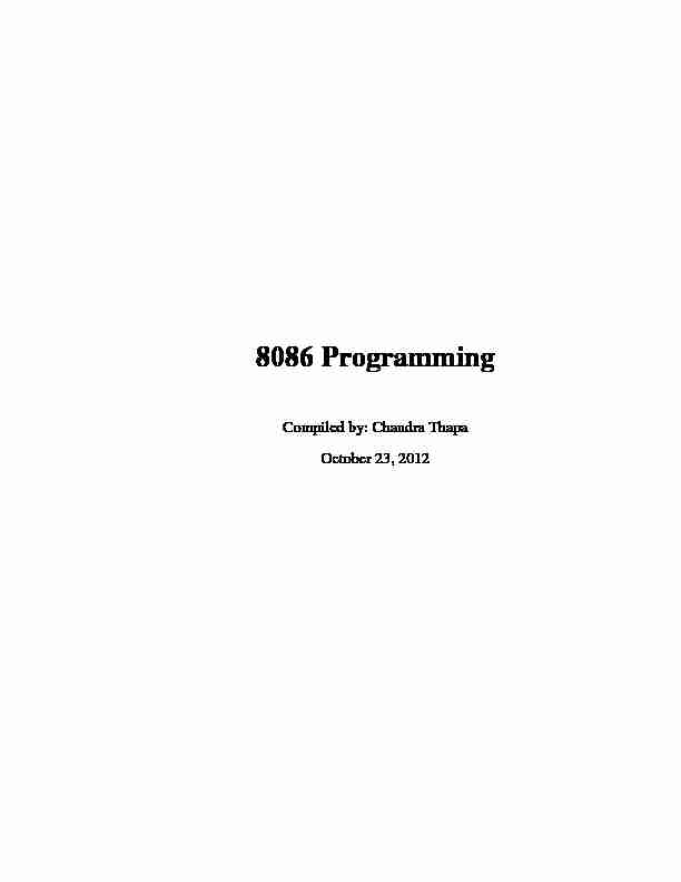 [PDF] 8086 Programming