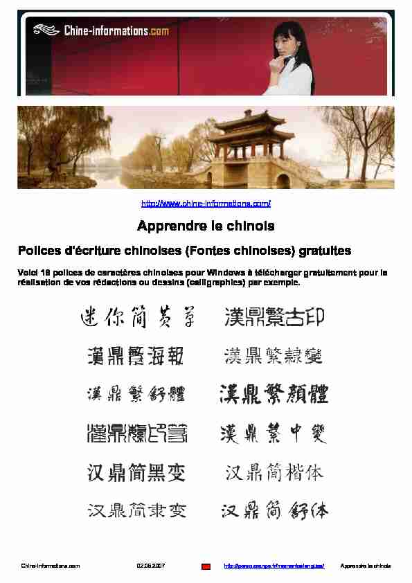 [PDF] Apprendre le chinois