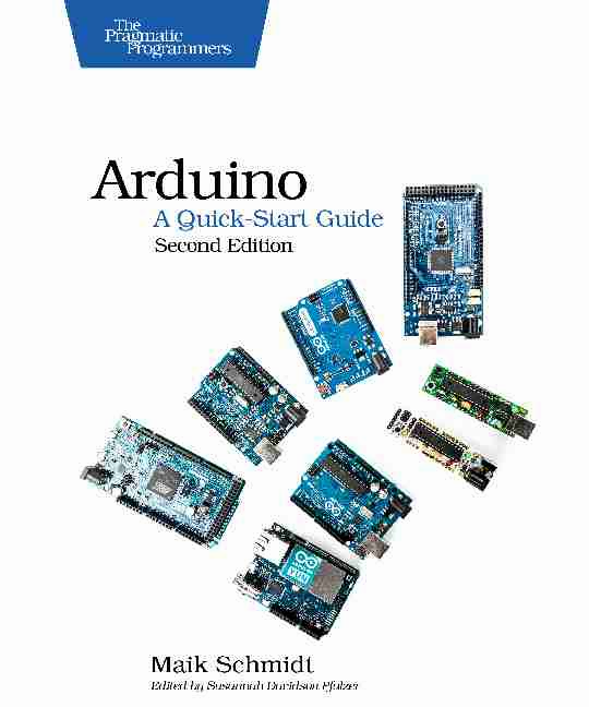 Arduino: A Quick-Start Guide Second Edition