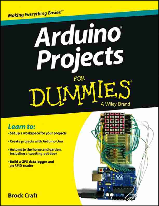 [PDF] Arduino Projects For Dummies