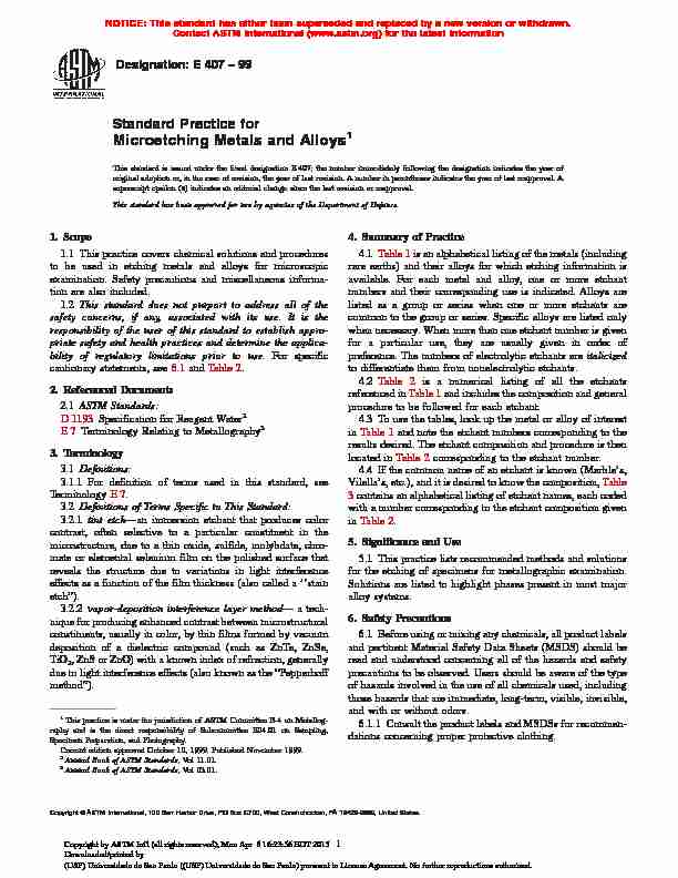 [PDF] Microetching Metals and Alloys1 - e-Disciplinas - USP