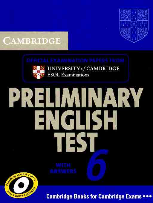 Cambridge Preliminary English Test 6_Book.pdf