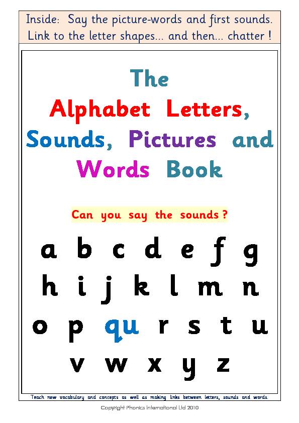 [PDF] Alphabet Letters - Phonics International