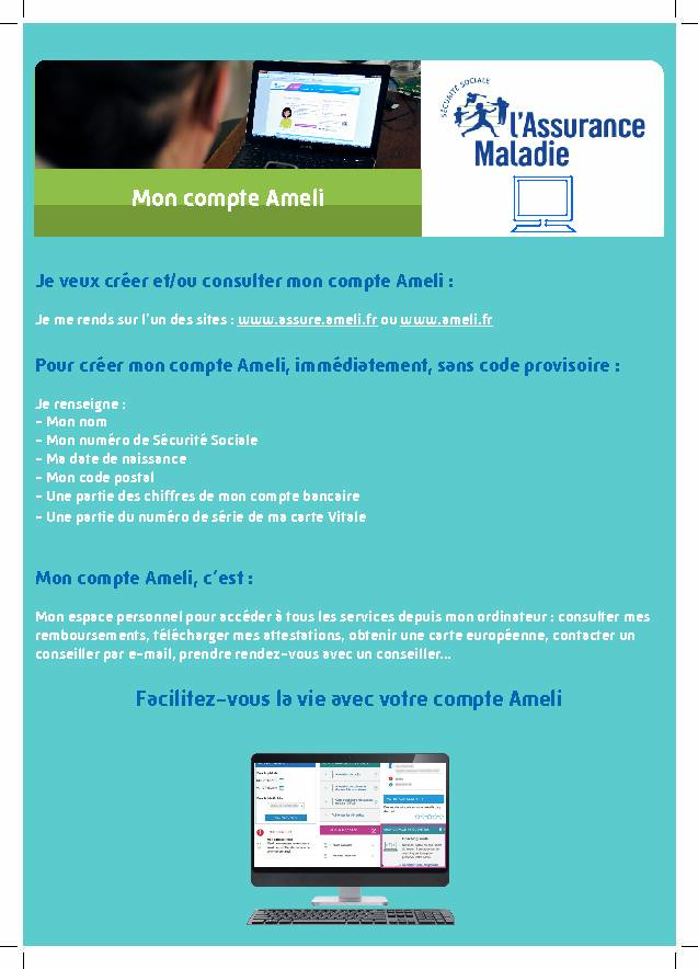 [PDF] Mon compte Ameli - Angoulemefr