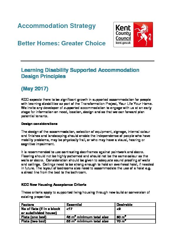 [PDF] Learning disability supported accommodation design principles