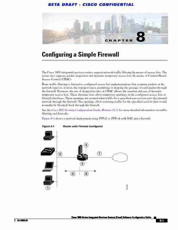 Configuring a Simple Firewall - Cisco