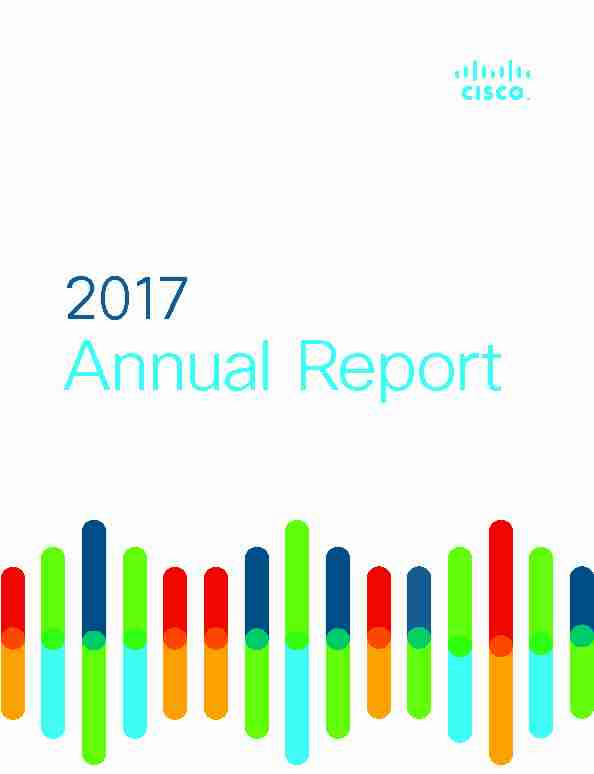 2017 Cisco Annual Report - Full