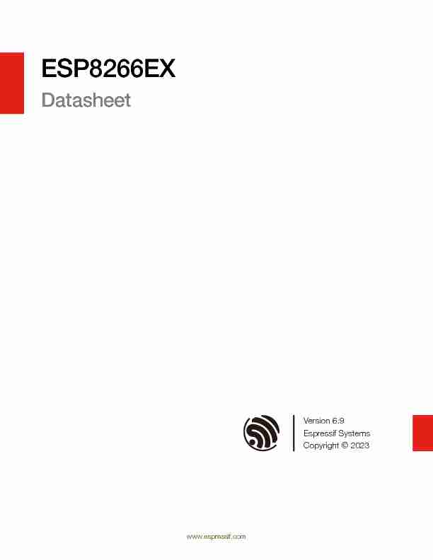 [PDF] ESP8266EX Datasheet - Espressif Systems