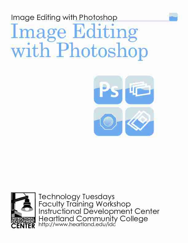 [PDF] Image Editing with Photoshop - Heartland Community College