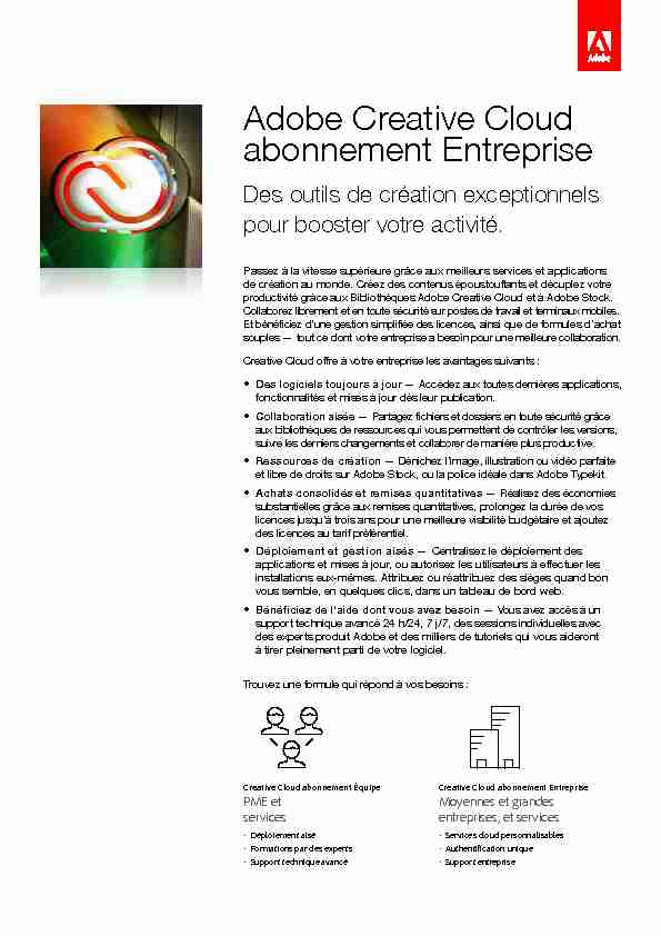 [PDF] Adobe Creative Cloud abonnement Entreprise - SHI