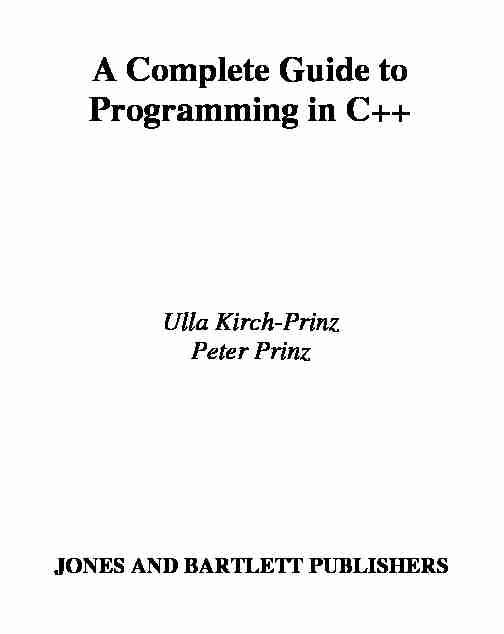 [PDF] A Complete Guide to Programming in C   - LMPT