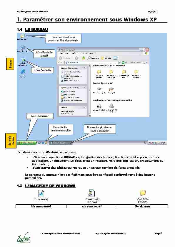 [PDF] Etre efficace avec Windows XP
