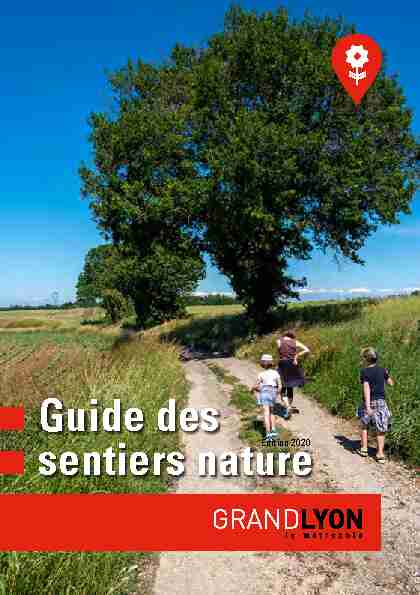 Guide des sentiers nature de la Métropole de Lyon - édition 2020