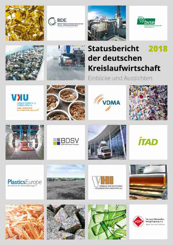 Statusbericht der deutschen Kreislaufwirtschaft 2018