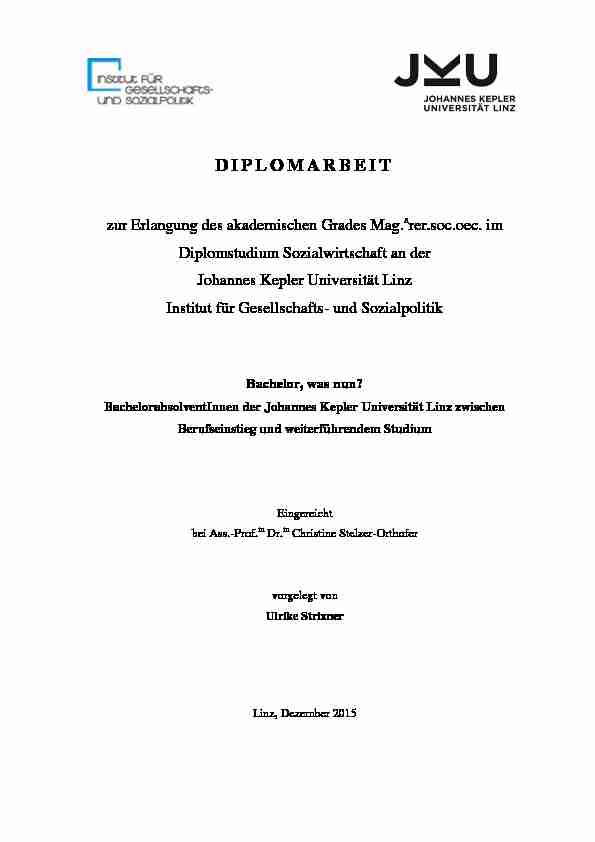 [PDF] DIPLOMARBEIT - JKU