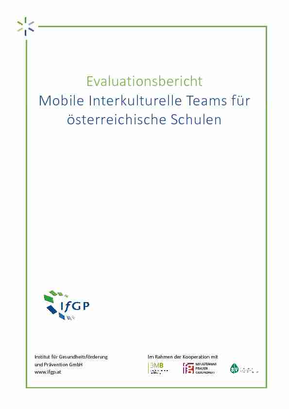 Evaluationsbericht Mobile Interkulturelle Teams für österreichische