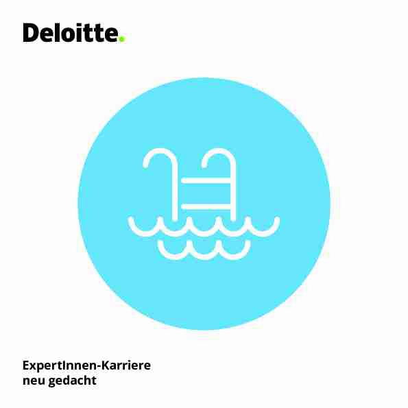 [PDF] ExpertInnen-Karriere neu gedacht - Deloitte