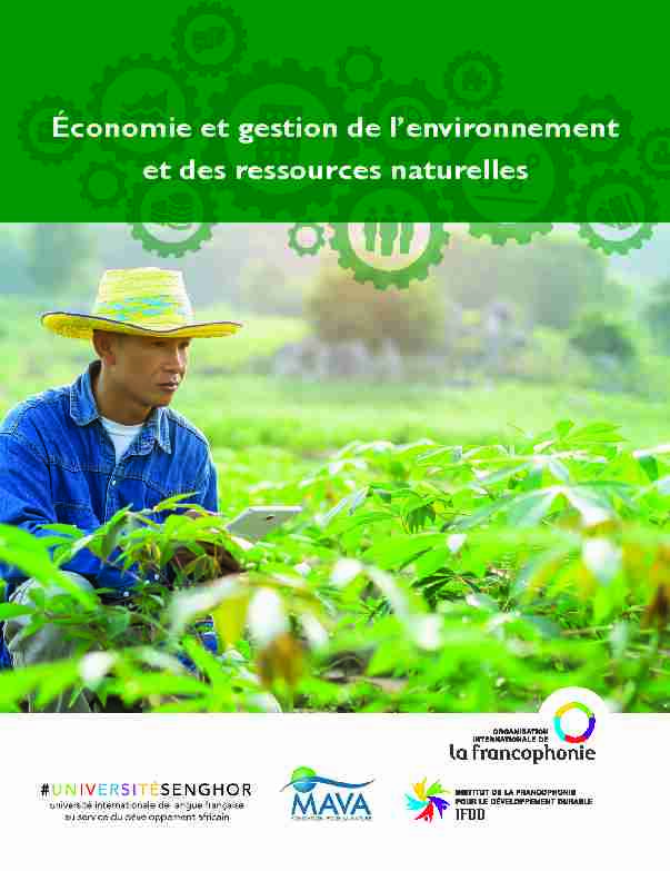 [PDF] Économie et gestion de lenvironnement et des ressources naturelles