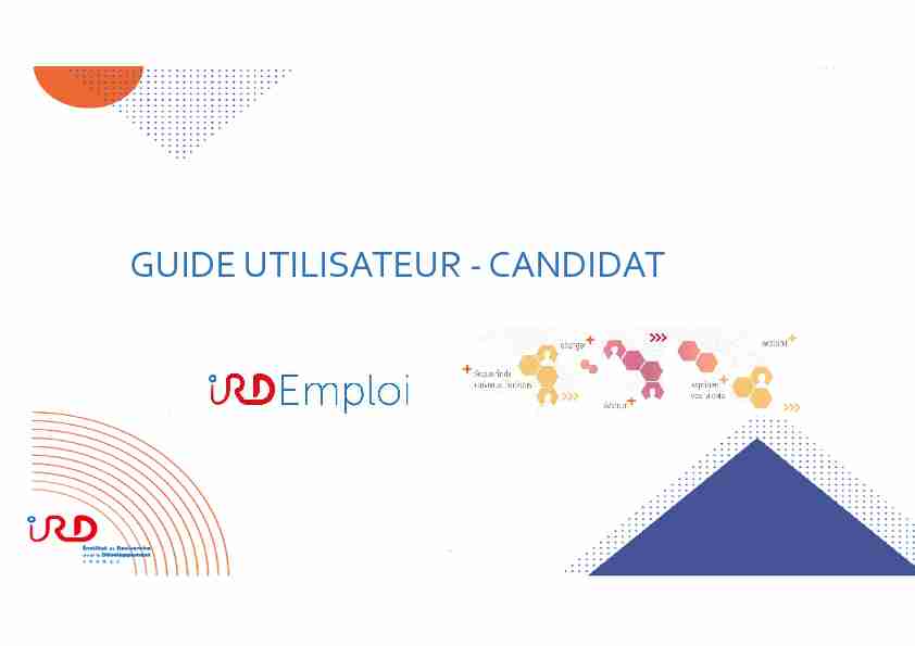 Guide Utilisateur IRD Emploi- Candidat