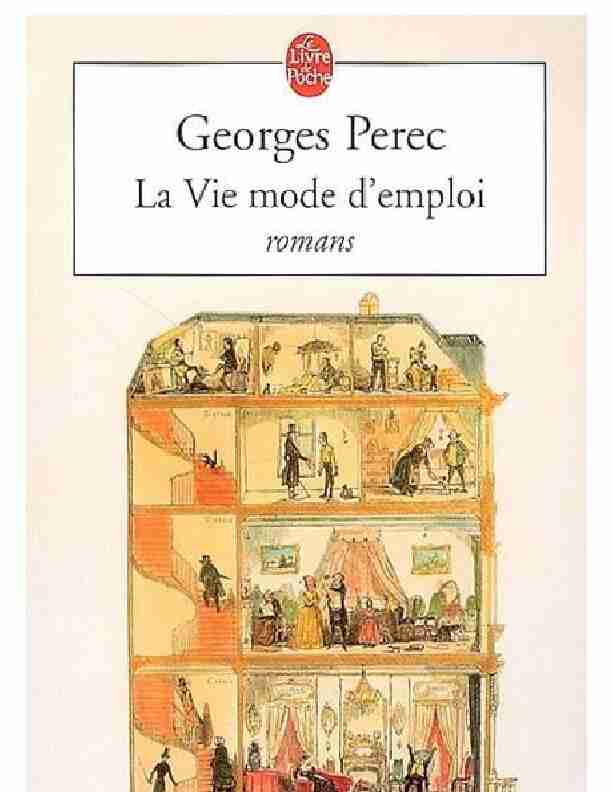 Georges Perec LA VIE MODE DEMPLOI