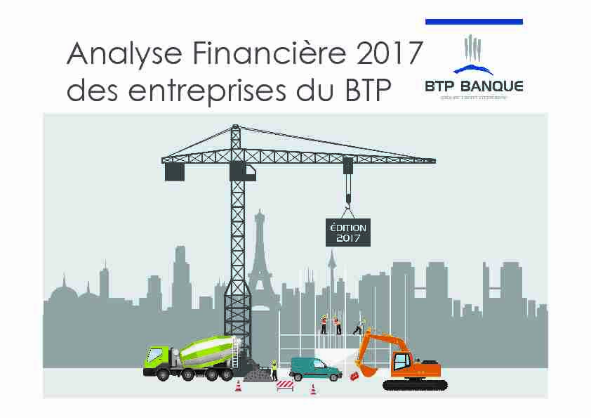Analyse Financière 2017 des entreprises du BTP