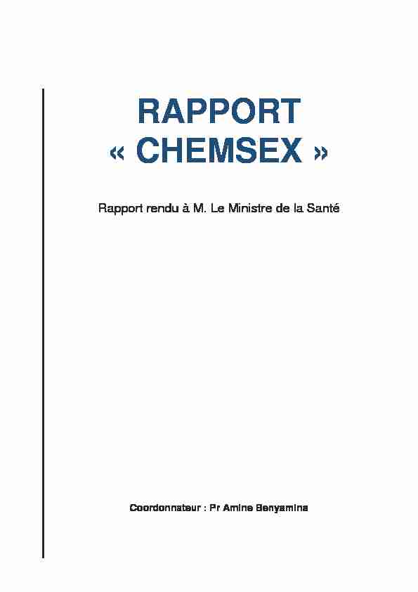 Rapport « Chemsex »