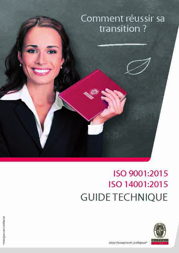 [PDF] Guide Technique ISO 9001 et ISO 14001 version 2015 - QualitExpert